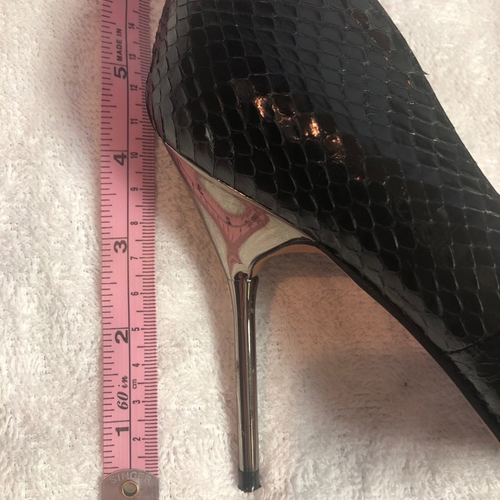 Sam Edelman Black Python Metal Heel Danielle - image 2